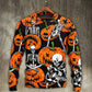 Halloween Skeleton Pumpkin Art – Sweater - Ugly Christmas Sweater