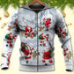 Christmas Santa In Snow Mountain Art Style - Hoodie