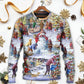Christmas Winter Holiday Santa Style – Sweater - Ugly Christmas Sweater