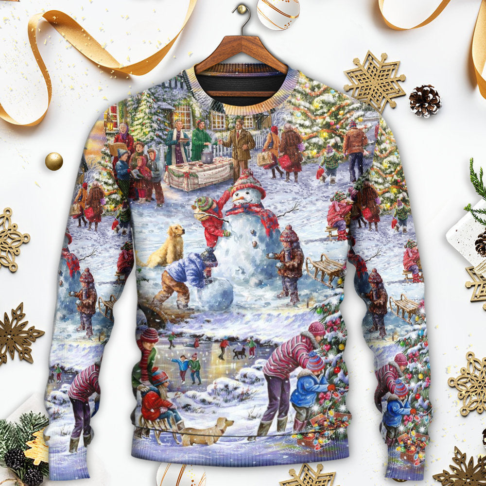 Christmas Winter Holiday Santa Style – Sweater - Ugly Christmas Sweater