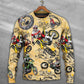 Motocross Biker Vintage Art Style – Sweater - Ugly Christmas Sweater