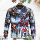 Christmas Santa Cowboy Love Children – Sweater - Ugly Christmas Sweater