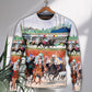Horse Racing Wild Power Style – Sweater - Ugly Christmas Sweater