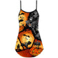 Halloween Bat Pumpkin Scary – Women's Summer Sleeveless V-Neck Camisole Dress