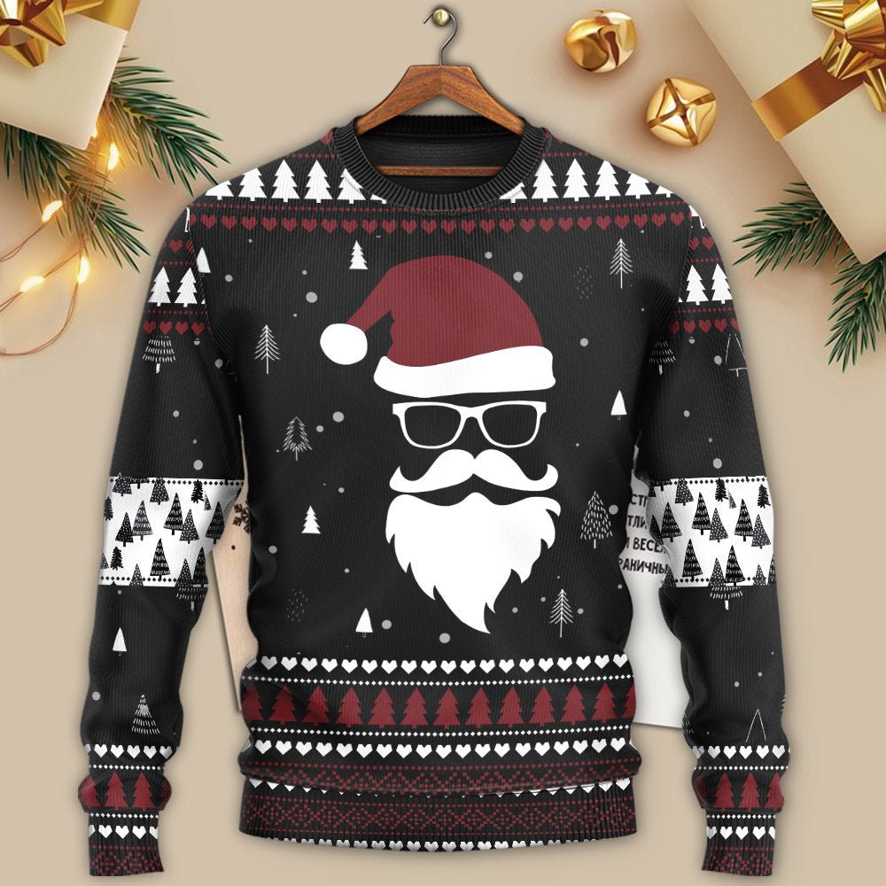 Christmas Santa Up On The Rooftop – Sweater - Ugly Christmas Sweater