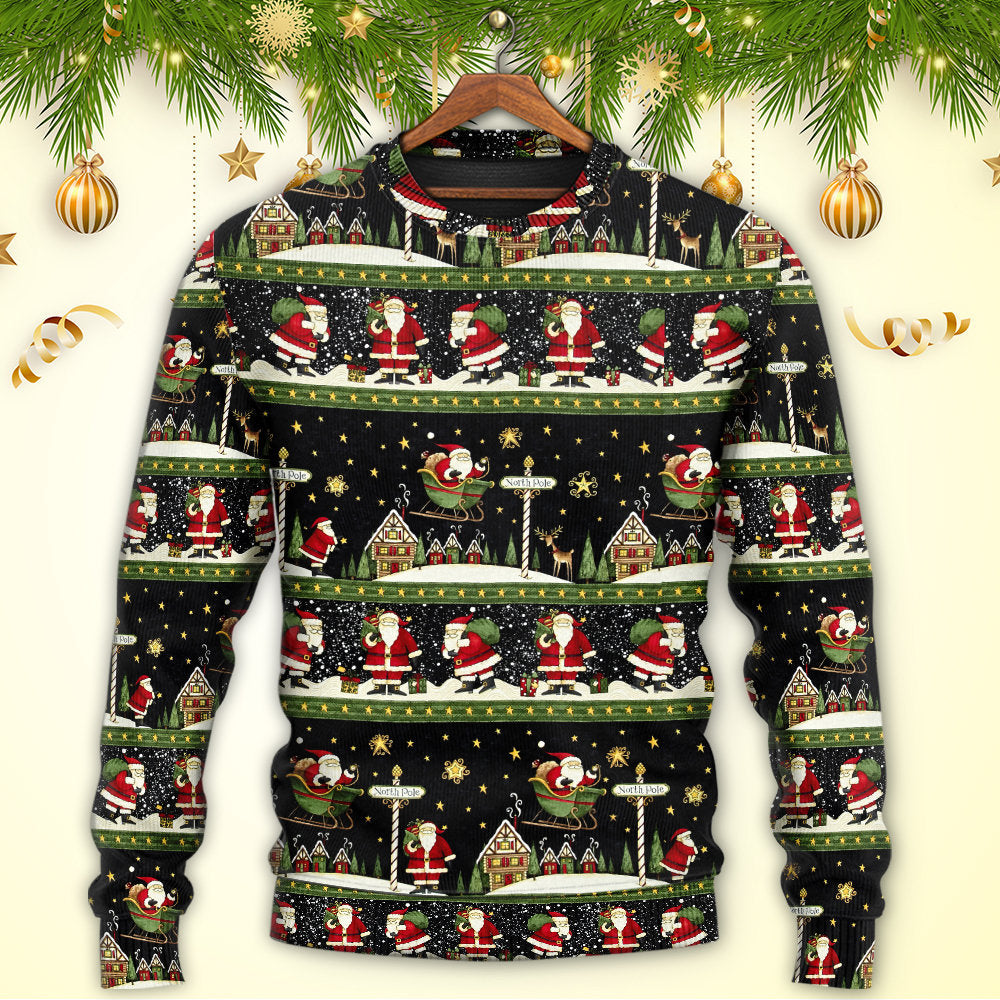 Christmas Santa Claus Big Night – Sweater - Ugly Christmas Sweater