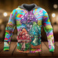 Hippie Mushroom Happy Life - 3D Hoodie