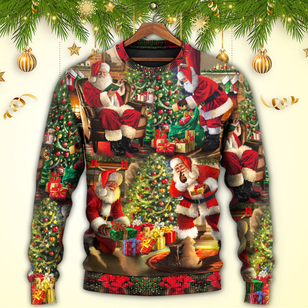 Christmas Santa Story Gift For Xmas Art – Sweater - Ugly Christmas Sweater