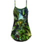 Green Dragon Skull Lover – Women's Summer Sleeveless V-Neck Camisole Dress