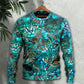 Blue Colorful Cat Art Lover – Sweater - Ugly Christmas Sweater