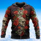 Skull And Roses Art - 3D Hoodie