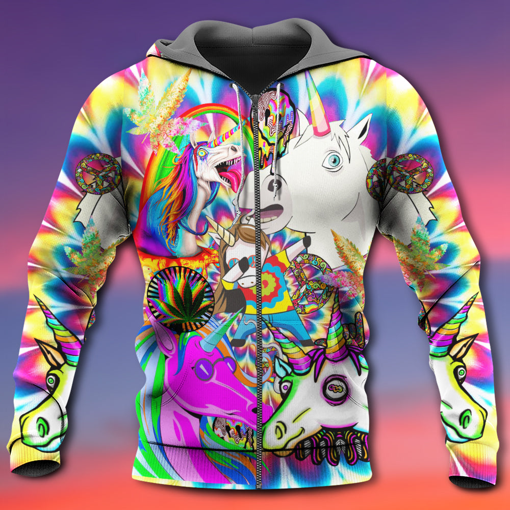 Hippie Unicorn Wonderland Dream Art – 3D Hoodie