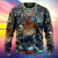 Colorful Cat Glass Art Lover – Sweater - Ugly Christmas Sweater