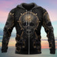 Golden Skull True King Quote Art – 3D Hoodie