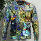 Colorful Cat Art Lover Design – Sweater - Ugly Christmas Sweater