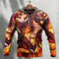 Red Dragon Skull Fire - 3D Hoodie