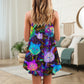 Space Cat Evolution Style – Women's Summer Sleeveless V-Neck Camisole Dress