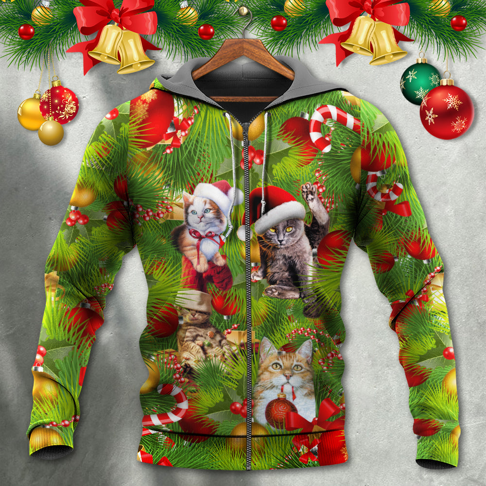 Christmas Lazy Cat Cozy Day - Hoodie
