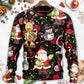 Christmas Joyful Santa Snowman Merry Xmas – Sweater - Ugly Christmas Sweater