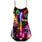 Christmas Guitar Tree Glow – Women's Summer Sleeveless V-Neck Camisole Dress