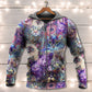 Cat Amazing Psychedelic Purple - Hoodie