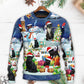 Christmas Black Cat Merry Catmas – Sweater - Ugly Christmas Sweater