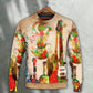 Abstract Colorful Guitar Art Style – Sweater - Ugly Christmas Sweater