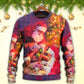 Christmas Santa Story Light Art Style – Sweater - Ugly Christmas Sweater