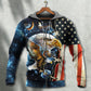 Eagle Galaxy America Art - 3D Hoodie