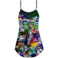 Fishing Lover Christmas Joy – Women's Summer Sleeveless V-Neck Camisole Dress