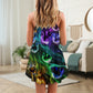 Flash Neon Cat Style – Women's Summer Sleeveless V-Neck Camisole Dress