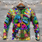 Hippie Alien Frog Peace Love Style - Hoodie