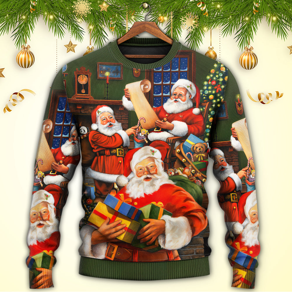 Christmas Santa Gift For Xmas Art – Sweater - Ugly Christmas Sweater