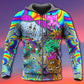 Hippie Cat Trippy Mind Art – 3D Hoodie