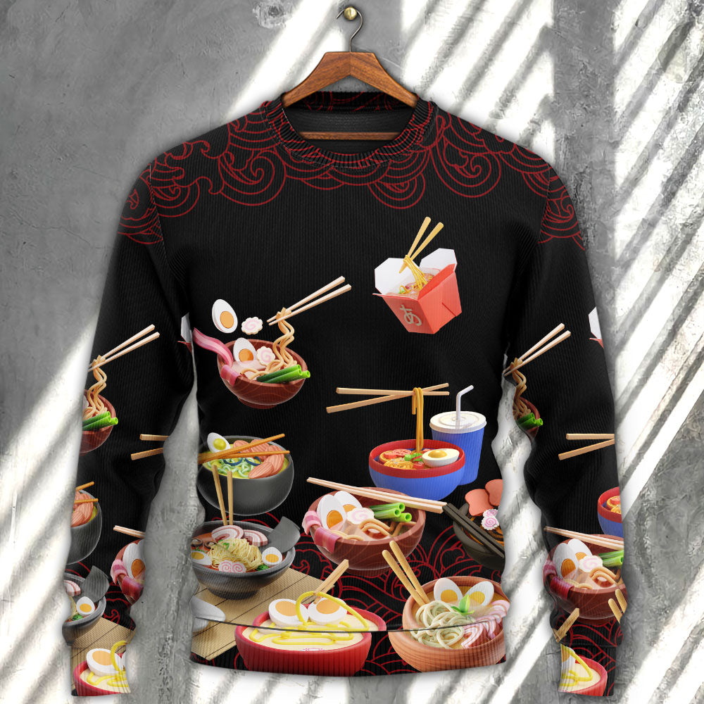 Ramen Fast Food Delicious Art – Sweater - Ugly Christmas Sweater