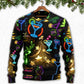 Christmas Cocktail Neon Art Style – Sweater - Ugly Christmas Sweater