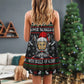 Nordic Skull Glory Holiday – Women's Summer Sleeveless V-Neck Camisole Dress