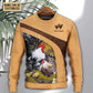 Old Rooster And Cute Chick Farm Art – Sweater - Ugly Christmas Sweater