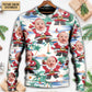 Christmas Santa Summer Beach Custom Style – Sweater - Ugly Christmas Sweater