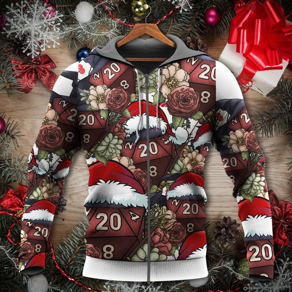 Christmas Dice Witchy Holiday Vibe - 3D Hoodie