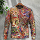 Colorful Cat Art Lover Style – Sweater - Ugly Christmas Sweater