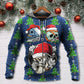 Christmas Skull Santa Hat Snow Style - 3D Hoodie