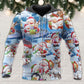 Snowman Winter Holiday Art – 3D Hoodie