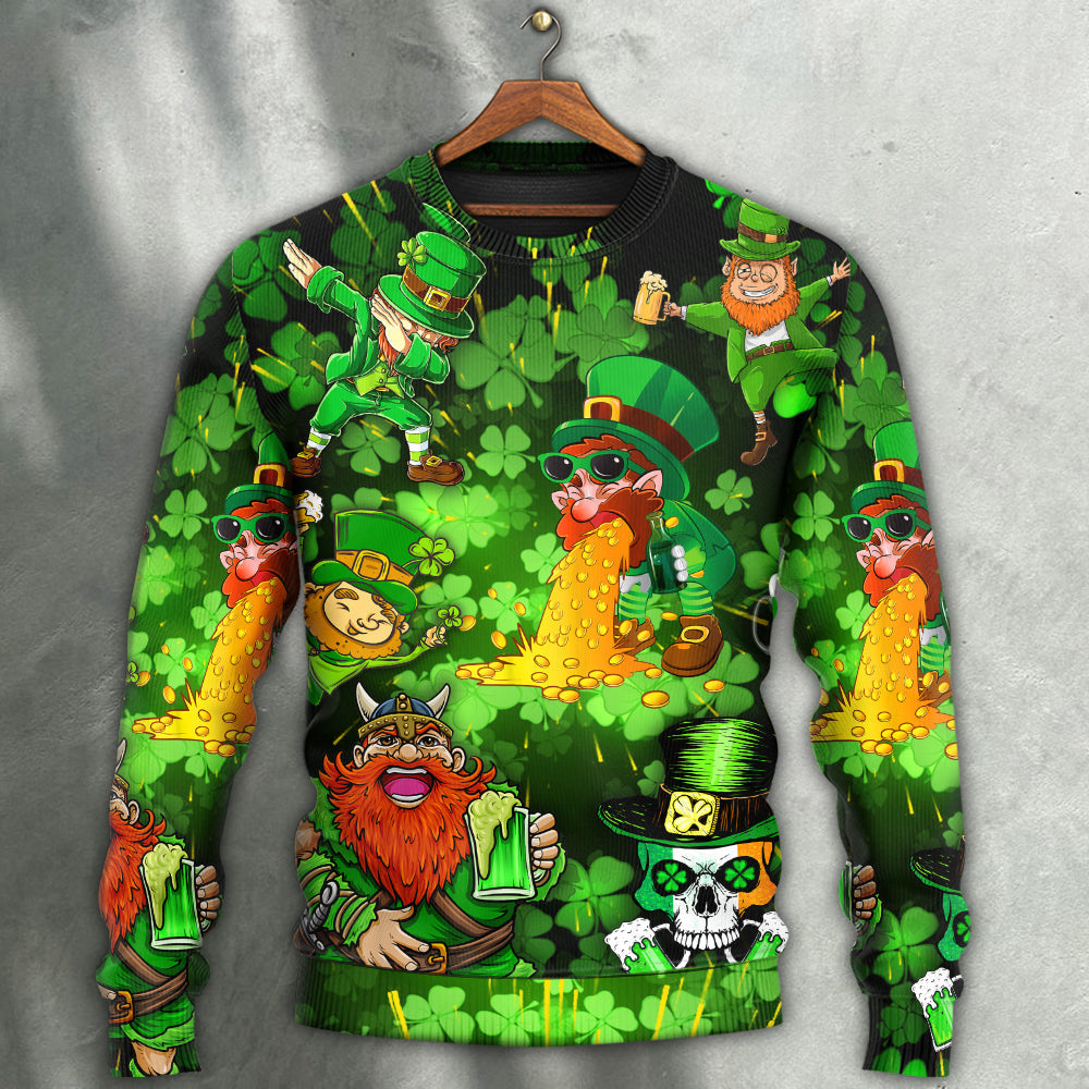 Irish Viking Skull Leprechaun Gnome Style – Sweater - Ugly Christmas Sweater