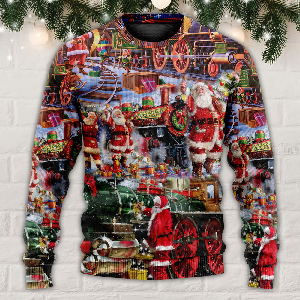 Santa Snow Village Spirit Of Giving – Sweater - Ugly Christmas Sweater
