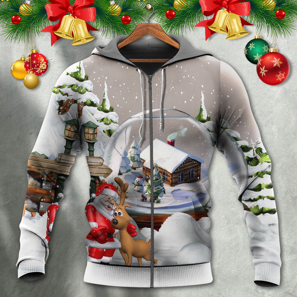 Christmas Santa Giving Gifts Everyone - Hoodie