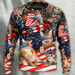 Cat Independence Day Fireworks Style – Sweater - Ugly Christmas Sweater