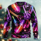 Guitar Neon Amazing Christmas – Sweater - Ugly Christmas Sweater