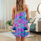 Hippie Psychedelic Mushroom Magical Eye – Women's Summer Sleeveless V-Neck Camisole Dress