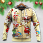 Santa Pizza Night Christmas - 3D Hoodie